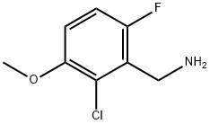 2-CHLORO-6-FLUORO-3-METHOXYBENZYLAMINE Struktur