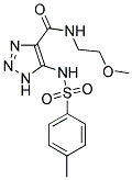 N-(2-METHOXYETHYL)-5-{[(4-METHYLPHENYL)SULFONYL]AMINO}-1H-1,2,3-TRIAZOLE-4-CARBOXAMIDE Struktur