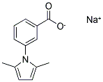 3-(2,5-DIMETHYL-PYRROL-1-YL)-BENZOIC ACID SODIUM SALT Struktur