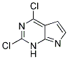 2,4-DICHLORO-1H-PYRROLO[2,3-D]PYRIMIDINE Struktur