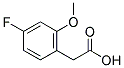 4-FLUORO-2-METHOXYPHENYLACETIC ACID Struktur