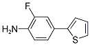 2-FLUORO-4-(2-THIENYL)ANILINE Struktur