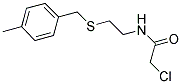 2-CHLORO-N-[2-[(4-METHYLBENZYL)THIO]ETHYL]ACETAMIDE Struktur