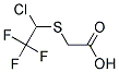 [(1-CHLORO-2,2,2-TRIFLUOROETHYL)THIO]ACETIC ACID Struktur