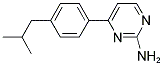 4-(4-ISOBUTYLPHENYL)PYRIMIDIN-2-AMINE Struktur