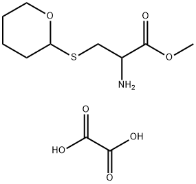 2-AMINO-3-(TETRAHYDRO-PYRAN-2-YLSULFANYL)-PROPIONIC ACID METHYL ESTER, OXALATE Struktur