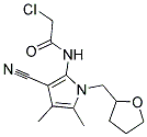 2-CHLORO-N-[3-CYANO-4,5-DIMETHYL-1-(TETRAHYDROFURAN-2-YLMETHYL)-1H-PYRROL-2-YL]ACETAMIDE Struktur