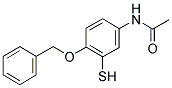 2-BENZYLOXY-5-ACETAMINOBENZENETHIOL Struktur