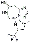 5-[3-METHYL-5-(TRIFLUOROMETHYL)-4,5-DIHYDRO-1H-PYRAZOL-1-YL]-7H-[1,2,4]TRIAZOLO[1,5-D][1,2,4]TRIAZEPIN-8(9H)-IMINE Struktur