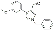 1-BENZYL-3-(3-METHOXYPHENYL)-1H-PYRAZOLE-4-CARBALDEHYDE Struktur