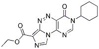 ETHYL 3-CYCLOHEXYL-4-OXO-3,4-DIHYDROIMIDAZO[5,1-C]PYRIMIDO[4,5-E][1,2,4]TRIAZINE-7-CARBOXYLATE Struktur