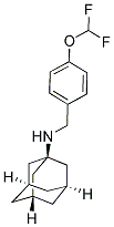 N-[4-(DIFLUOROMETHOXY)BENZYL]ADAMANTAN-1-AMINE Struktur