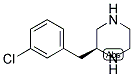 (S)-2-(3-CHLORO-BENZYL)-PIPERAZINE Struktur