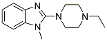 2-(4-ETHYL-PIPERAZIN-1-YL)-1-METHYL-1H-BENZOIMIDAZOLE Struktur