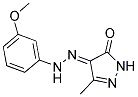 (4E)-3-METHYL-1H-PYRAZOLE-4,5-DIONE 4-[(3-METHOXYPHENYL)HYDRAZONE] Struktur