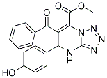 METHYL 6-BENZOYL-5-(4-HYDROXYPHENYL)-4,5-DIHYDROTETRAZOLO[1,5-A]PYRIMIDINE-7-CARBOXYLATE Struktur