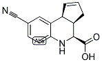 (3AR,4S,9BS)-8-CYANO-3A,4,5,9B-TETRAHYDRO-3H-CYCLOPENTA[C]QUINOLINE-4-CARBOXYLIC ACID Struktur