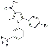 METHYL 5-(4-BROMOPHENYL)-2-METHYL-1-[3-(TRIFLUOROMETHYL)PHENYL]-1H-PYRROLE-3-CARBOXYLATE Struktur