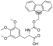 (S)-2-(9H-FLUOREN-9-YLMETHOXYCARBONYLAMINO)-3-(3,4,5-TRIMETHOXY-PHENYL)-PROPIONIC ACID Struktur