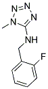 N-(2-FLUOROBENZYL)-1-METHYL-1H-TETRAZOL-5-AMINE Struktur