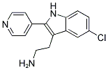 2-(5-CHLORO-2-PYRIDIN-4-YL-1H-INDOL-3-YL)-ETHYLAMINE Struktur