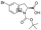 BOC-(2S)-INDOLINE(5-BR) CARBOXYLIC ACID Struktur