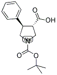 (3S,4R)-4-PHENYL-PYRROLIDINE-1,3-DICARBOXYLIC ACID 1-TERT-BUTYL ESTER Struktur