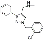 N-[[1-(2-CHLOROBENZYL)-3-PHENYL-1H-PYRAZOL-4-YL]METHYL]-N-METHYLAMINE Struktur