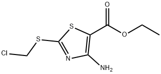 ETHYL 4-AMINO-2-(CHLOROMETHYLTHIO)THIAZOLE-5-CARBOXYLATE Struktur