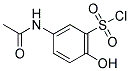 5-(ACETYLAMINO)-2-HYDROXYBENZENESULFONYL CHLORIDE Struktur