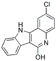 2-CHLORO-11H-INDOLO[3,2-C]QUINOLIN-6-OL Struktur