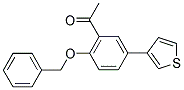 1-[2-(BENZYLOXY)-5-(3-THIENYL)PHENYL]ETHANONE Struktur