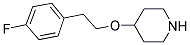 4-[(4-FLUOROPHENETHYL)OXY]PIPERIDINE Struktur