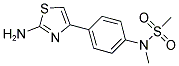 N-[4-(2-AMINO-1,3-THIAZOL-4-YL)PHENYL]-N-METHYLMETHANESULFONAMIDE Struktur