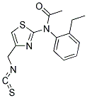 N-(2-ETHYLPHENYL)-N-[4-(ISOTHIOCYANATOMETHYL)-1,3-THIAZOL-2-YL]ACETAMIDE Struktur