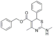 BENZYL 4-METHYL-2-(METHYLAMINO)-6-PHENYL-6H-1,3-THIAZINE-5-CARBOXYLATE Struktur