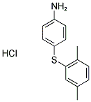 4-[(2,5-DIMETHYLPHENYL)THIO]ANILINE HYDROCHLORIDE Struktur