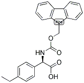 (R)-(4-ETHYL-PHENYL)-[(9H-FLUOREN-9-YLMETHOXYCARBONYLAMINO)]-ACETIC ACID Struktur