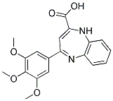 4-(3,4,5-TRIMETHOXY-PHENYL)-1H-BENZO[B][1,4]DIAZEPINE-2-CARBOXYLIC ACID Struktur