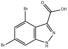 4,6-DIBROMO-1H-INDAZOLE-3-CARBOXYLIC ACID|4,6-二溴-1H-1H-吲唑-3-羧酸