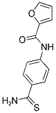 N-[4-(AMINOCARBONOTHIOYL)PHENYL]-2-FURAMIDE Struktur