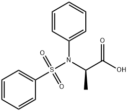 N-PHENYL-N-(PHENYLSULFONYL)ALANINE Struktur