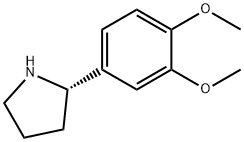 (S)-2-(3,4-DIMETHOXYPHENYL)PYRROLIDINE Struktur