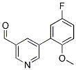 5-(5-FLUORO-2-METHOXYPHENYL)NICOTINALDEHYDE Struktur