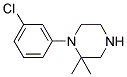 1-(3-CHLOROPHENYL)-2,2-DIMETHYLPIPERAZINE Struktur