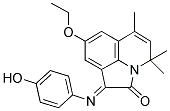 (1E)-8-ETHOXY-1-[(4-HYDROXYPHENYL)IMINO]-4,4,6-TRIMETHYL-4H-PYRROLO[3,2,1-IJ]QUINOLIN-2(1H)-ONE Struktur