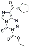 ETHYL 8-(PYRROLIDIN-1-YLCARBONYL)-4-THIOXOIMIDAZO[5,1-D][1,2,3,5]TETRAZINE-3(4H)-CARBOXYLATE Struktur