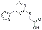 [(5-THIEN-2-YL-1,2,4-TRIAZIN-3-YL)THIO]ACETIC ACID Struktur