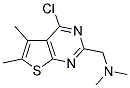 N-[(4-CHLORO-5,6-DIMETHYLTHIENO[2,3-D]PYRIMIDIN-2-YL)METHYL]-N,N-DIMETHYLAMINE Struktur