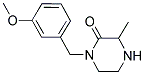 1-(3-METHOXYBENZYL)-3-METHYLPIPERAZIN-2-ONE Struktur